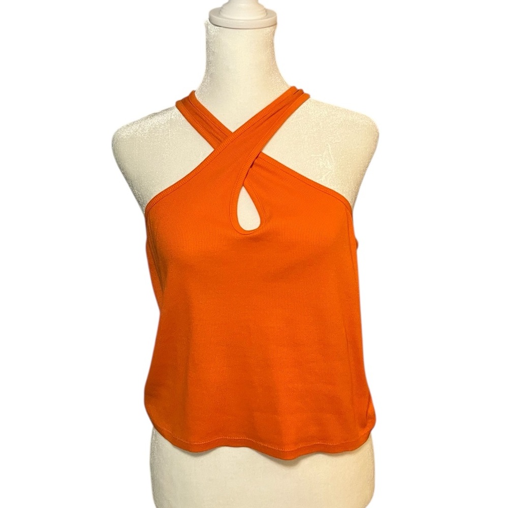Anthropologie Key Hole Halter Tank Top Small - Picture 3 of 9